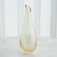 Picture of TALL SLANT VASE-GOLD LEAF