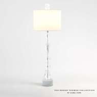 Picture of FACETTE LAMP W/WHITE MARBLE BASE