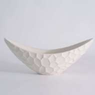 Picture of HONEYCOMB LONG BOWL-MATTE WHITE