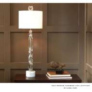 Picture of FACETTE LAMP W/WHITE MARBLE BASE