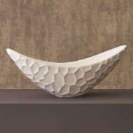 Picture of HONEYCOMB LONG BOWL-MATTE WHITE