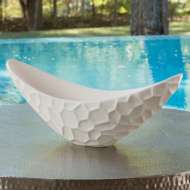 Picture of HONEYCOMB LONG BOWL-MATTE WHITE