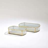 Picture of REEDED GLASS OVAL BOX