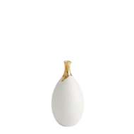 Picture of DIPPED GOLDEN CRACKLE/WHITE VASES