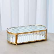 Picture of REEDED GLASS OVAL BOX