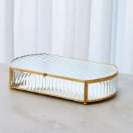 Picture of REEDED GLASS OVAL BOX