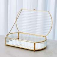 Picture of REEDED GLASS OVAL BOX