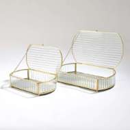 Picture of REEDED GLASS OVAL BOX