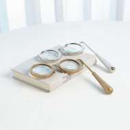 Picture of LORGNETTE MAGNIFYING GLASS-NICKEL