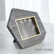 Picture of BRASS FRAME GREY STONE PHOTO FRAME