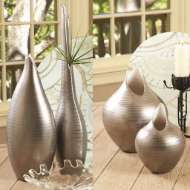 Picture of PLATINUM STRIPE VASE