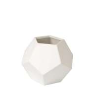 Picture of FACETED VASE-WHITE