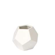 Picture of FACETED VASE-WHITE