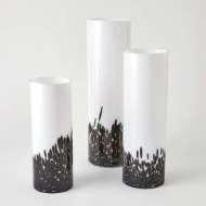 Picture of CONFETTI VASE COLLECTION-BLACK/WHITE