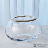 Picture of ORGANIC FORMED VASE-PLATINUM RIM