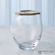 Picture of ORGANIC FORMED VASE-PLATINUM RIM