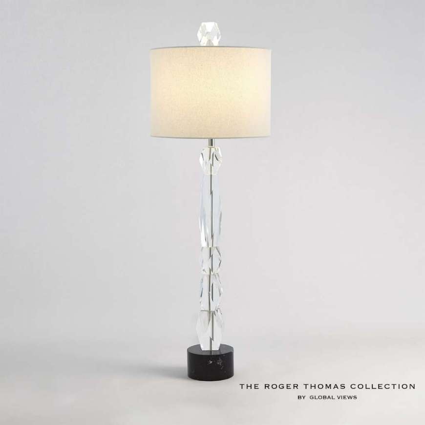 Picture of FACETTE LAMP W/BLACK MARBLE BASE