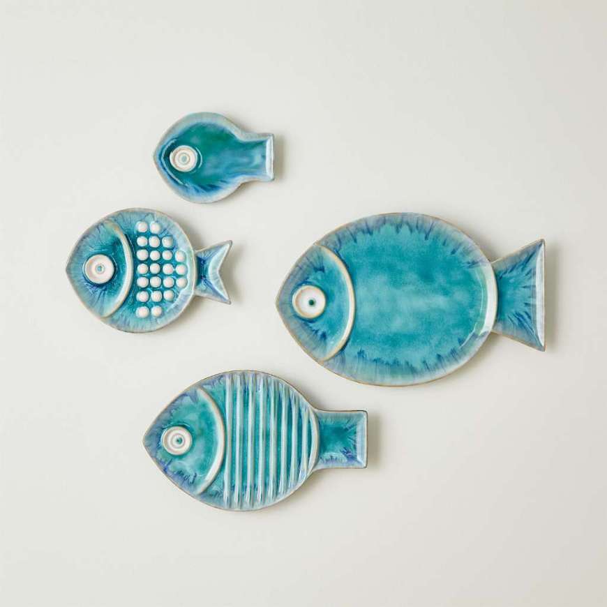 Picture of BLUE FISH PLATE