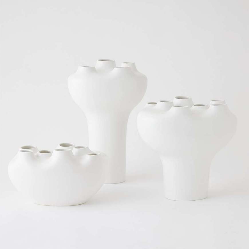 Picture of GEYSER VASES-WHITE