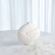 Picture of ASYMMETRICAL STIPPLE VASES-MATTE WHITE