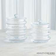 Picture of WAVE CANISTER COLLECION-CLEAR SEEDED