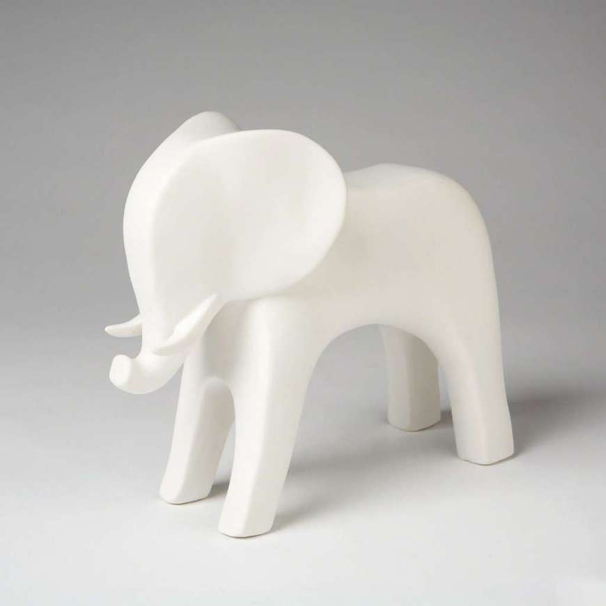 Picture of ELEPHANT-MATTE WHITE