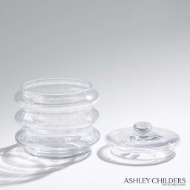 Picture of WAVE CANISTER COLLECION-CLEAR SEEDED