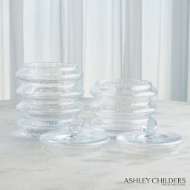 Picture of WAVE CANISTER COLLECION-CLEAR SEEDED