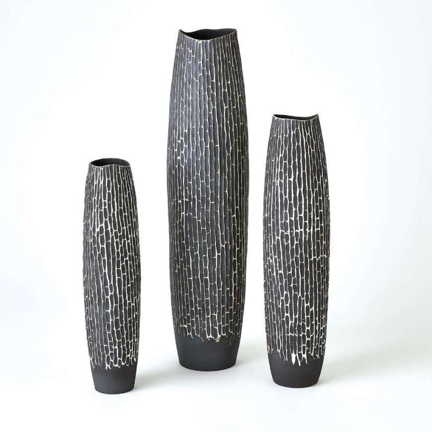 Picture of HORSETAIL VASES-GREY