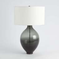 Picture of AMPHORA GLASS TABLE LAMP-GREY