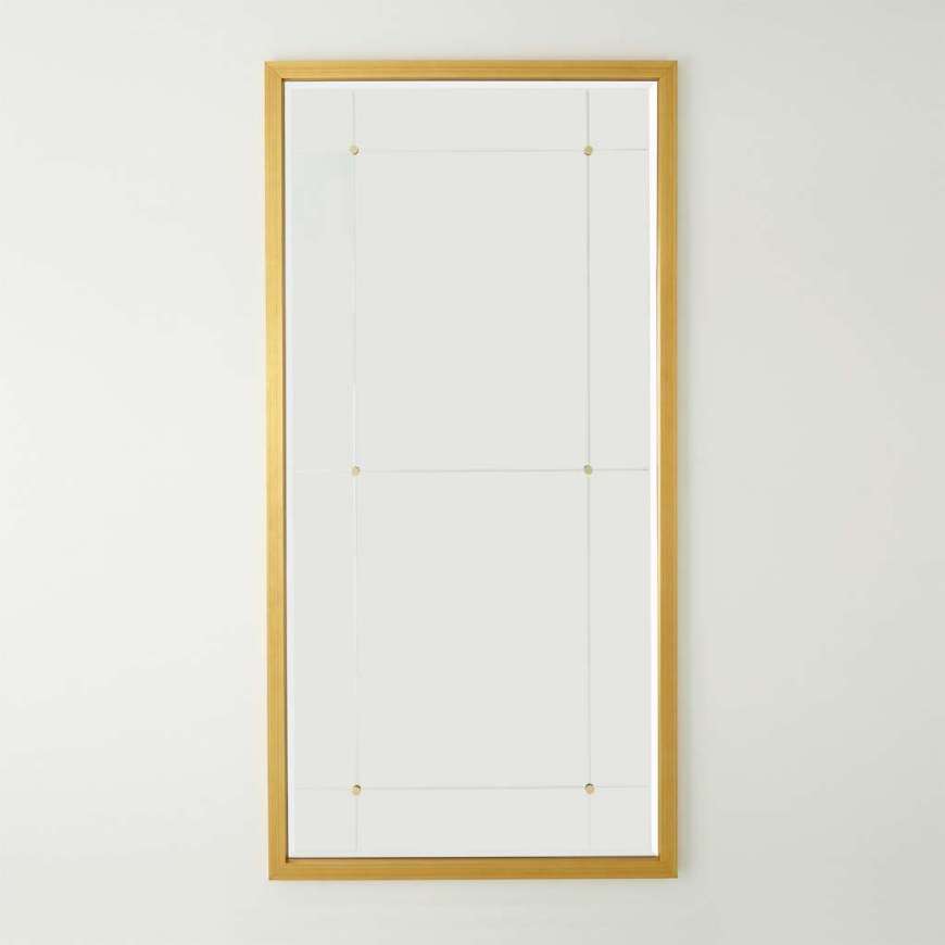 Picture of BEAUMONT FLOOR MIRROR-GOLD LEAF