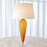 Picture of TEARDROP GLASS LAMP-AMBER