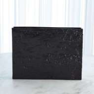 Picture of TREE BARK TEXTURE VASE MATTE BLACK