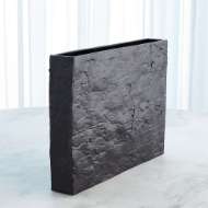 Picture of TREE BARK TEXTURE VASE MATTE BLACK