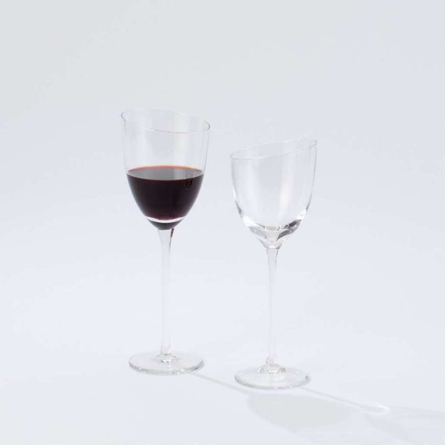 Picture of ASYMMETRICAL SLANT WINE GLASS