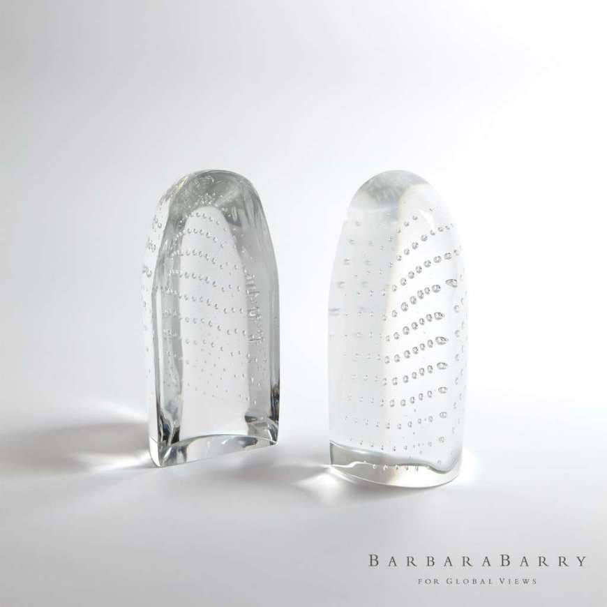 Picture of ICEBERG BOOKENDS-DEWDROP CLEAR