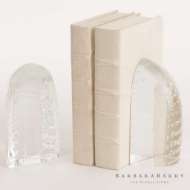 Picture of ICEBERG BOOKENDS-DEWDROP CLEAR