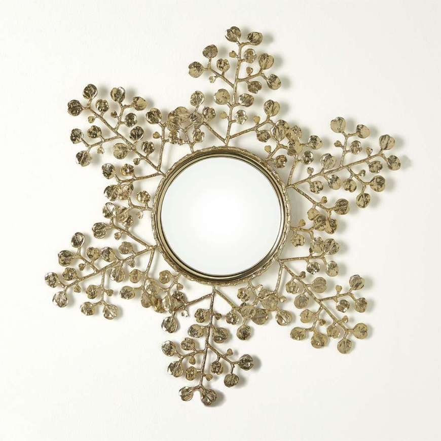 Picture of LEAFY MIRROR-BRASS