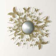 Picture of BUTTERFLY MIRROR-SATIN BRASS