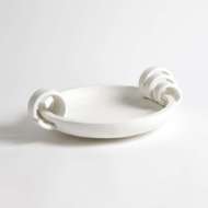 Picture of RIBBON HANDLE COMPOTE-MATTE WHITE