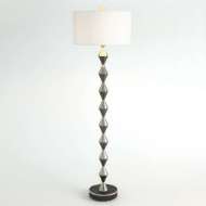 Picture of ITALIAN DIAMOND FLOOR LAMP-GUNMETAL/NICKEL