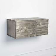 Picture of ABSTRACT BLOCK CABINET-RIGHT-SILVER