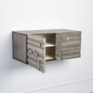 Picture of ABSTRACT BLOCK CABINET-RIGHT-SILVER