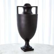 Picture of SQUARE HANDLE AMPHORA URN-MATTE BLACK