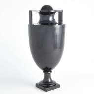 Picture of SQUARE HANDLE AMPHORA URN-MATTE BLACK