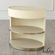 Picture of ELLIPSE BEDSIDE CABINET-IVORY