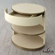 Picture of ELLIPSE BEDSIDE CABINET-IVORY