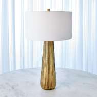 Picture of CHASED ROUND TABLE LAMP-ANTIQUE BRASS