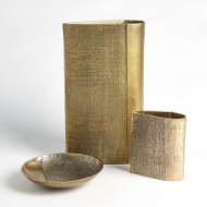 Picture of LINEN VASES-BRASS