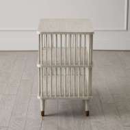 Picture of ARBOR THREE TIER SIDE TABLE-WHITEWASHED FINISH